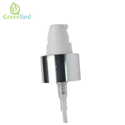 20/410 Silver Cosmetic Treatment Pump With Dust Cap Plastic Treatment Sprayer